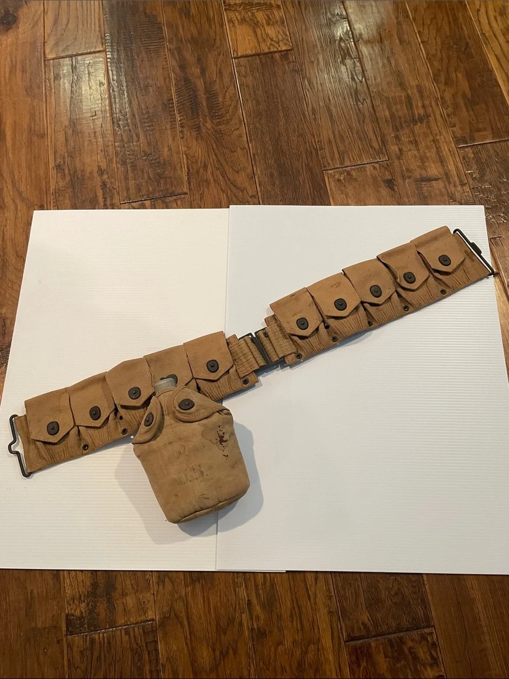 VTG 1942 WW11 Mills Ammo Belt with Canteen